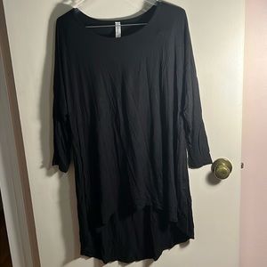 Asymmetrical Oversized Black Sweatshirt Size M